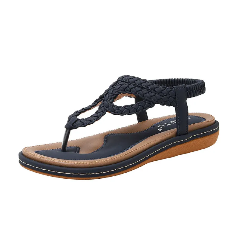 Woven Casual Flat Comfort Sandals sold by superladystar