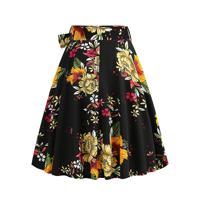 Vintage Printed Elegant Midi Skirt sold by superladystar product image thumbnail 2