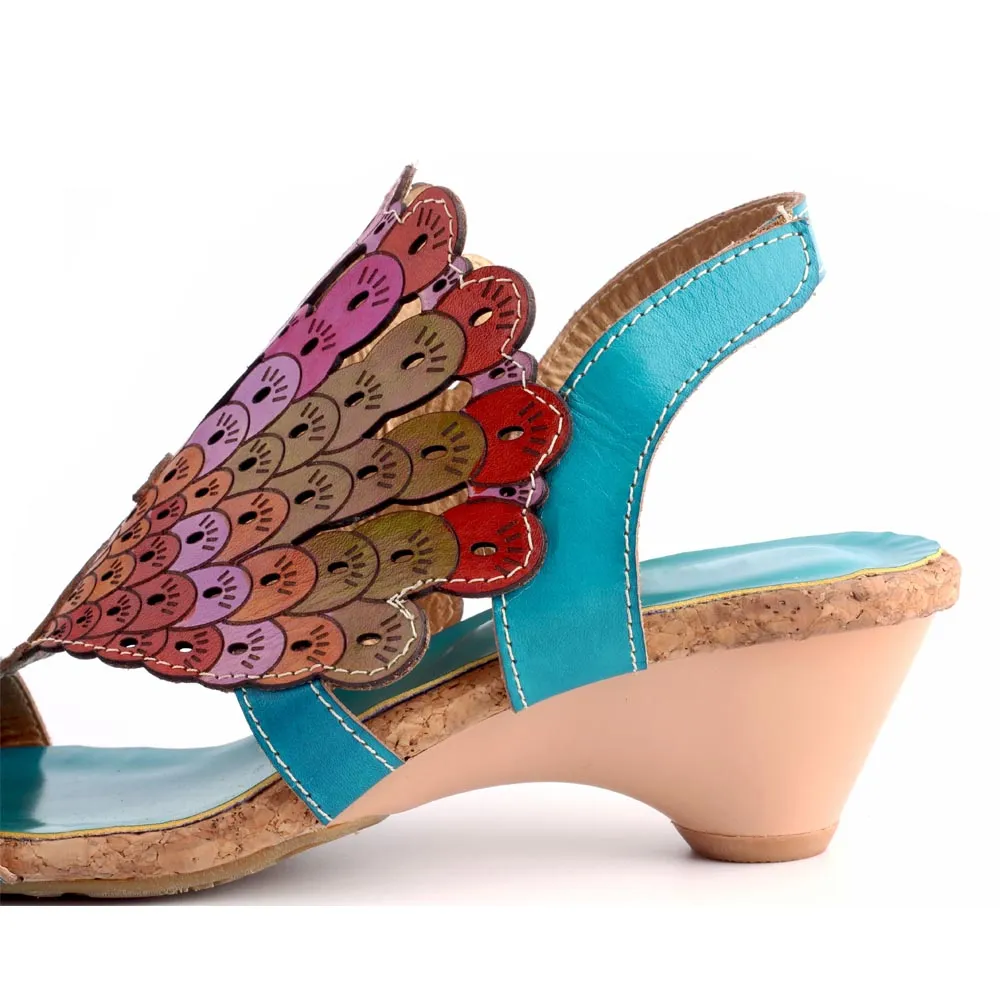 Hand made peacock tail with retro sandals sold by superladystar product image thumbnail 5