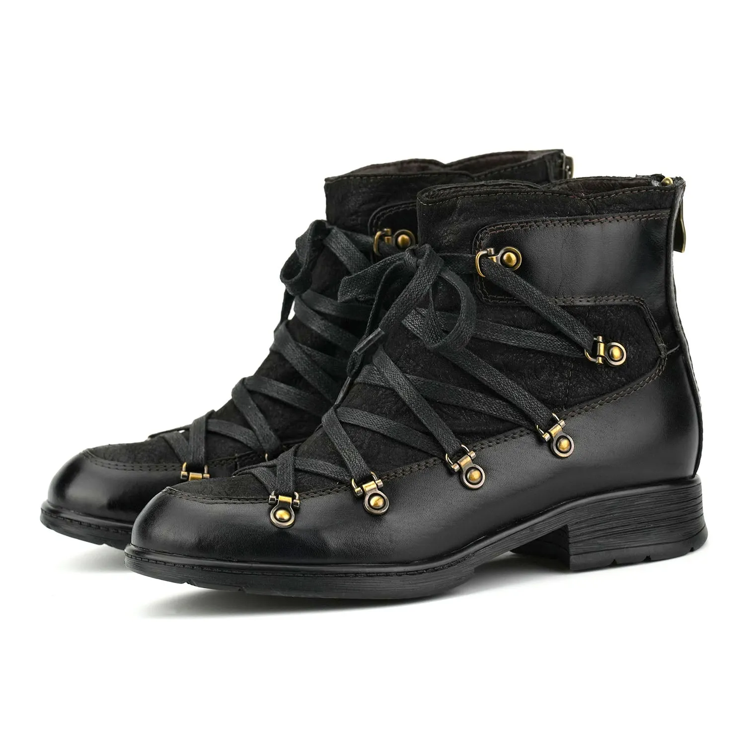 Handmade Women's Warm Leather Ankle Boots sold by superladystar