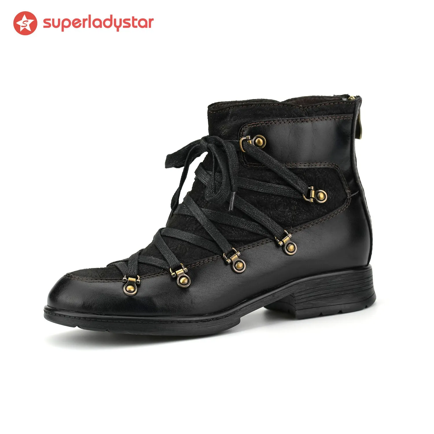 Handmade Women's Warm Leather Ankle Boots sold by superladystar product image thumbnail 3