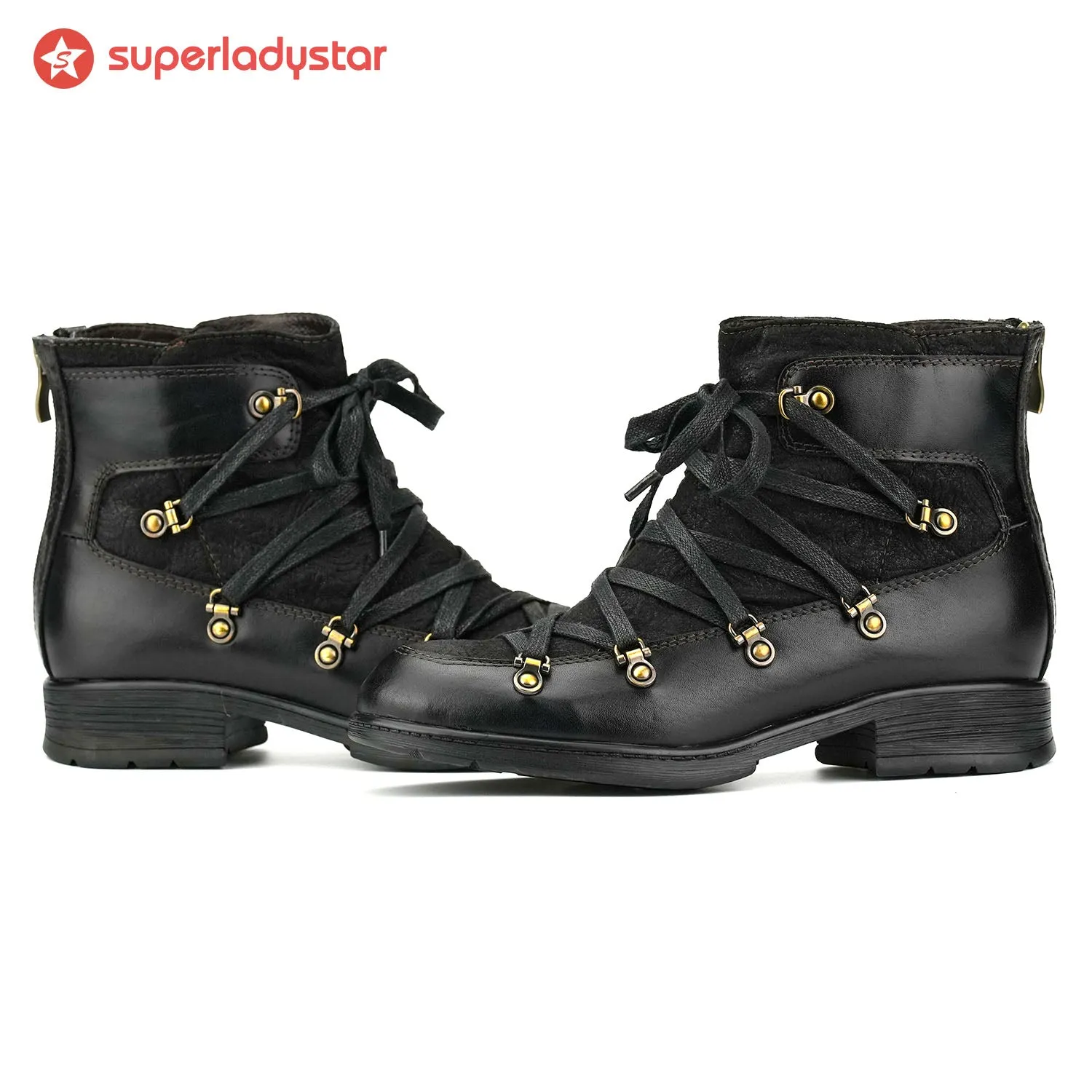 Handmade Women's Warm Leather Ankle Boots sold by superladystar product image thumbnail 5