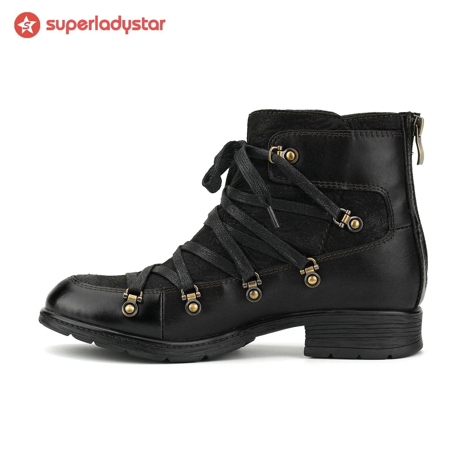 Handmade Women's Warm Leather Ankle Boots sold by superladystar product image thumbnail 4