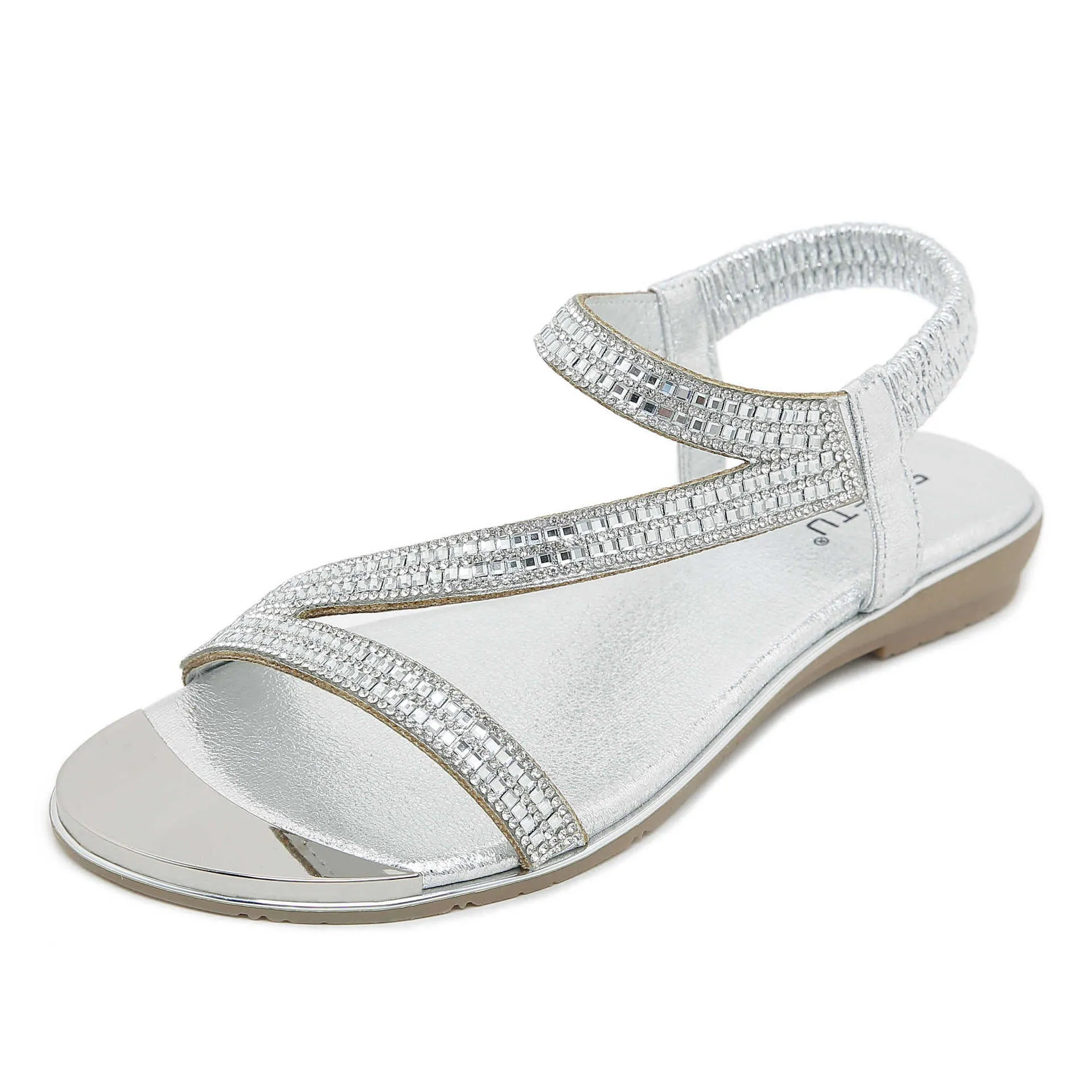 Chic Comfort Flat Sandals with Open Toes and Elastic Bands sold by superladystar product image thumbnail 2