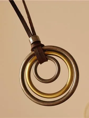 Simple The Size Of The Circle Necklaces sold by superladystar product image thumbnail 3