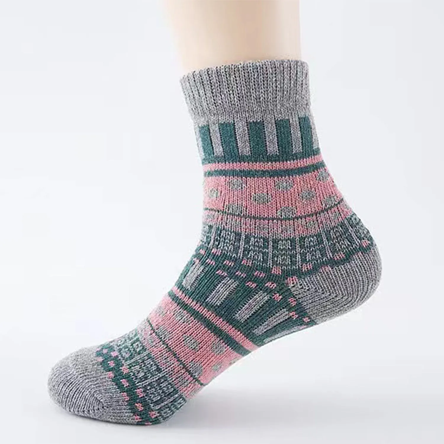 Thick Warm Wool Dot Ethnic Socks sold by superladystar product image thumbnail 2