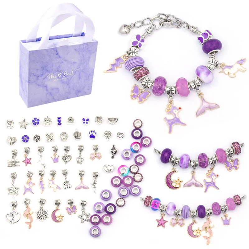 Crystal Bracelet DIY Unicorn Gift Box Set sold by superladystar product image thumbnail 4