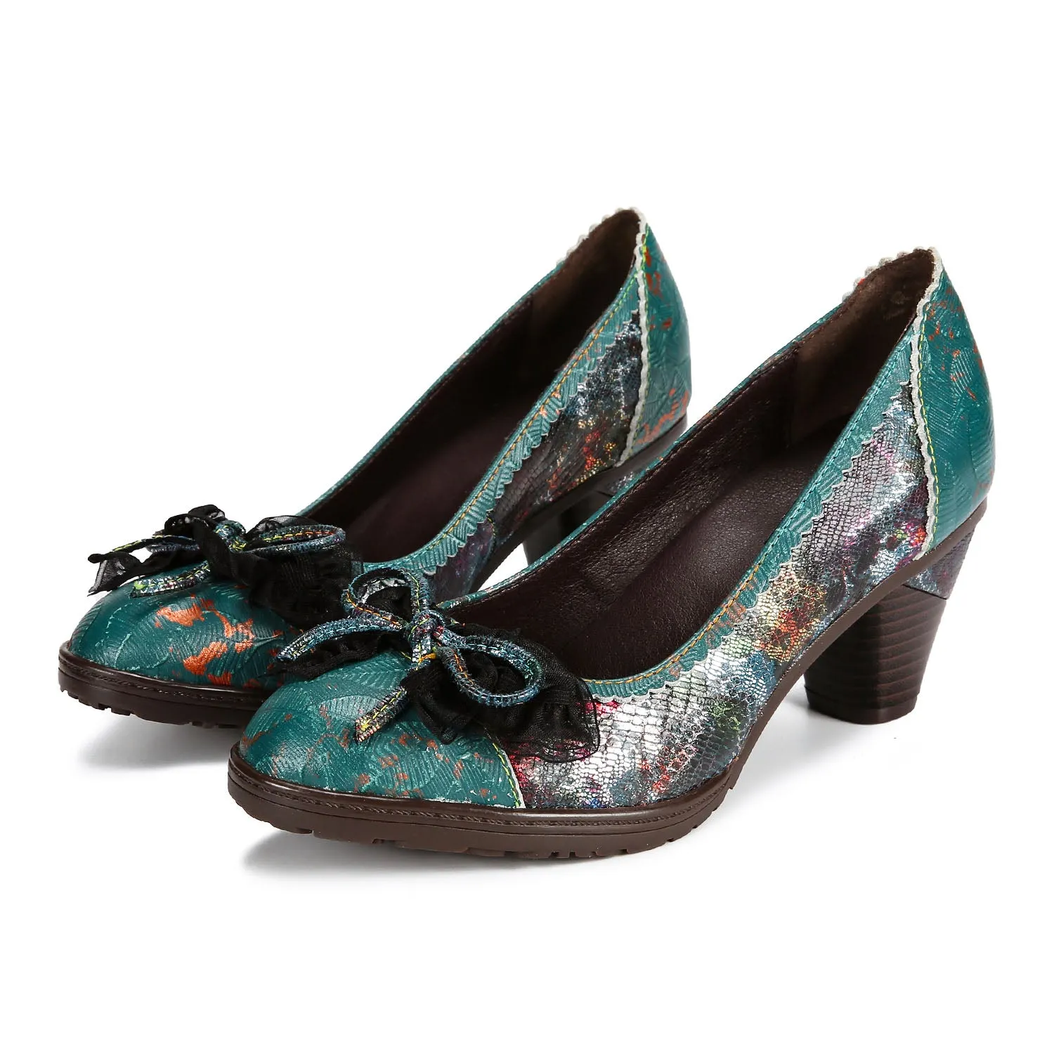 Hand Painted Colorful Artistic Elegant Pumps sold by superladystar