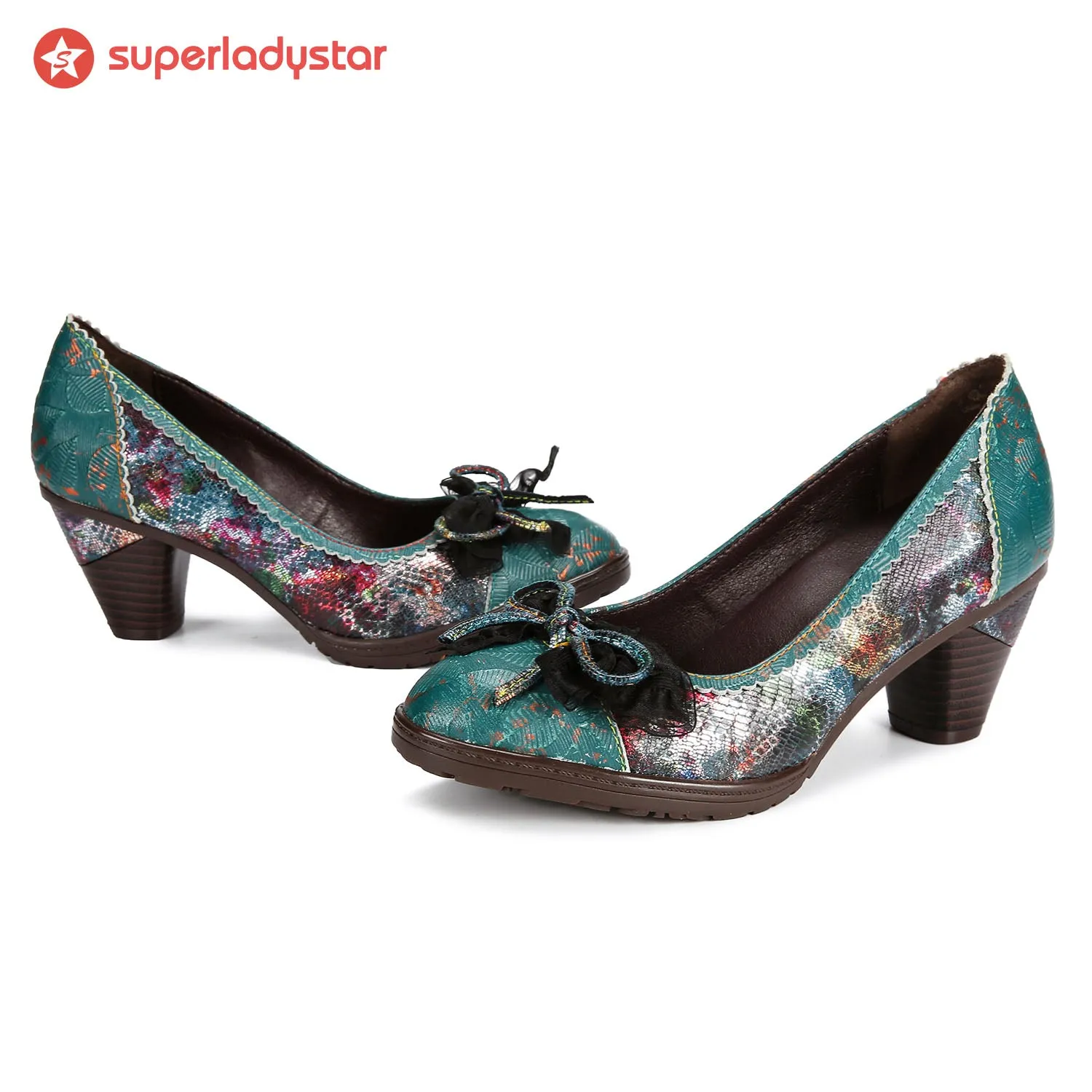 Hand Painted Colorful Artistic Elegant Pumps sold by superladystar product image thumbnail 3