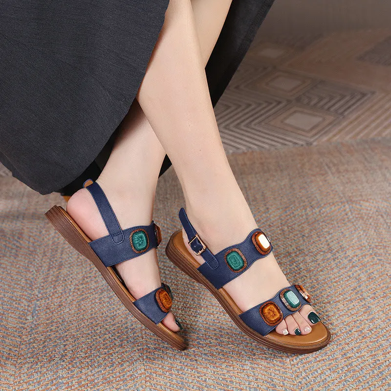 Comfortable Jewel Fashion Metal Buckle Sandals sold by superladystar product image thumbnail 5