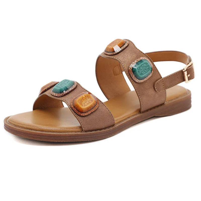 Comfortable Jewel Fashion Metal Buckle Sandals sold by superladystar product image thumbnail 3