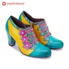 Vintage Handmade Bohemian Graffiti Pumps sold by superladystar