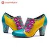 Vintage Handmade Bohemian Graffiti Pumps sold by superladystar