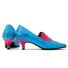 Hand-embossed Leather Low Heels sold by superladystar
