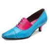 Hand-embossed Leather Low Heels sold by superladystar