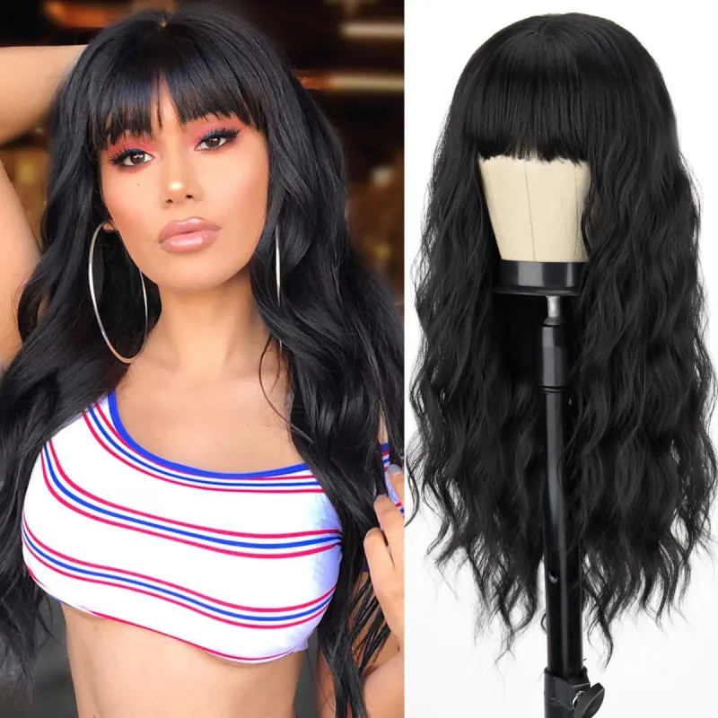 Ombre Blonde Women's Long Curly Wig sold by superladystar