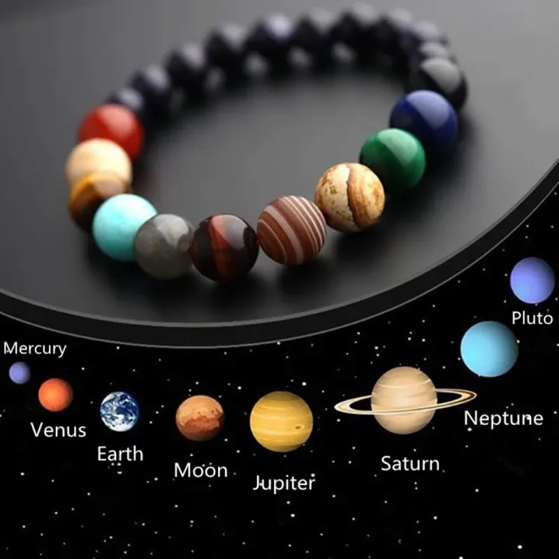 Solar System Handmade Bead Bracelet sold by superladystar