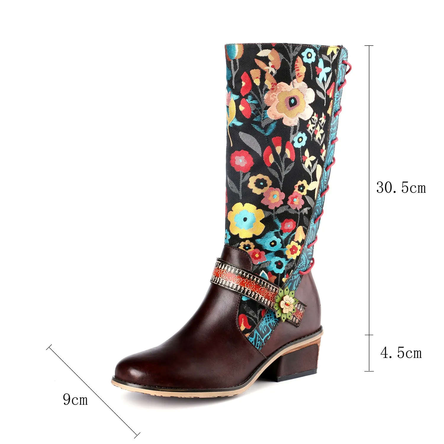 Casual Retro Leather Boots High Tube Boots sold by superladystar product image thumbnail 2