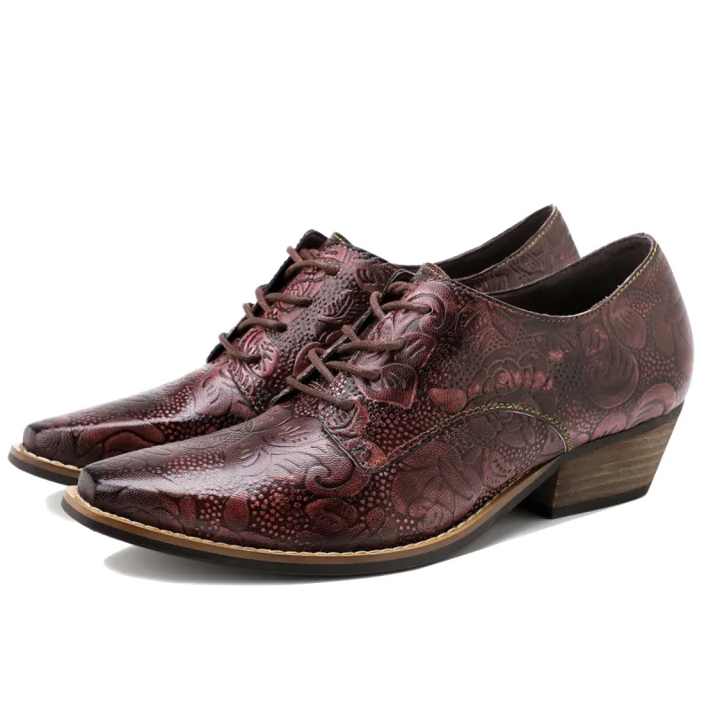 Brock Hand-printed Leather Shoes sold by superladystar