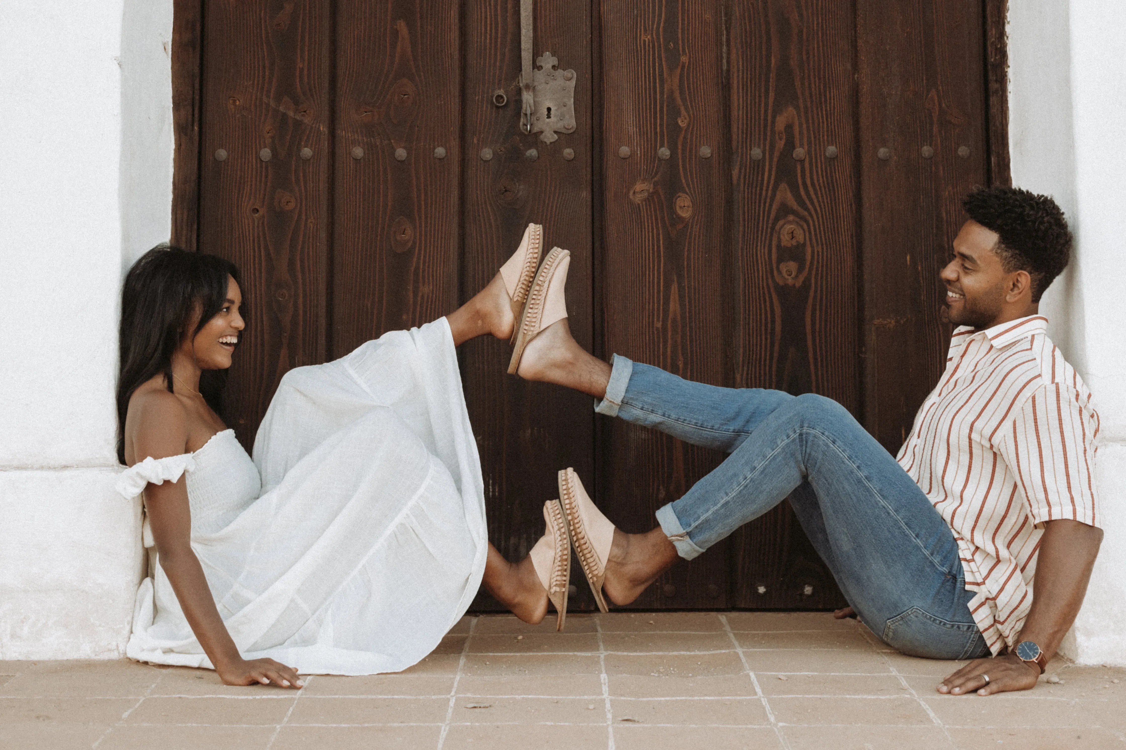 Soft Solid Slide in Bone sold by Mohinders Shoes product image thumbnail 4