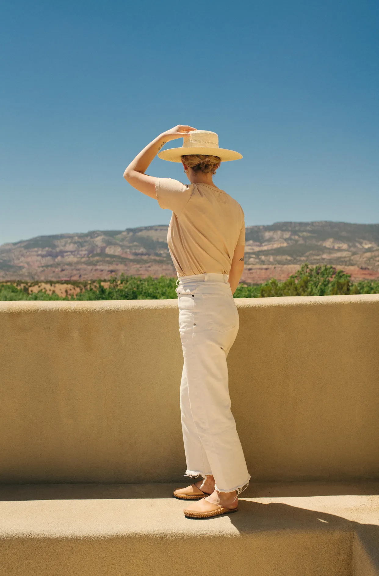 Soft Solid Slide in Bone sold by Mohinders Shoes product image thumbnail 3