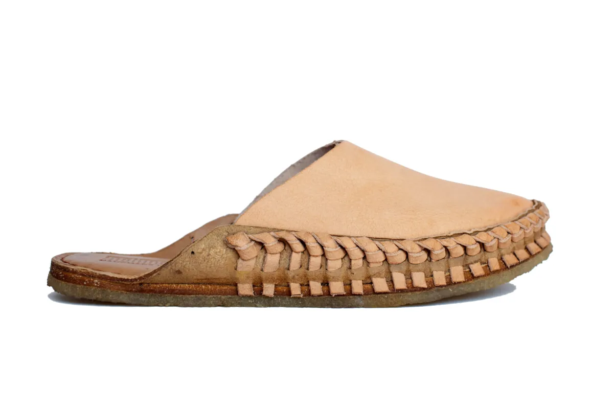 Soft Solid Slide in Bone sold by Mohinders Shoes