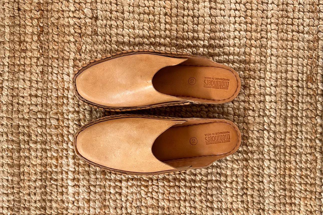 Seconds: Men's Heritage Solid City Slipper in Honey sold by Mohinders Shoes product image thumbnail 4