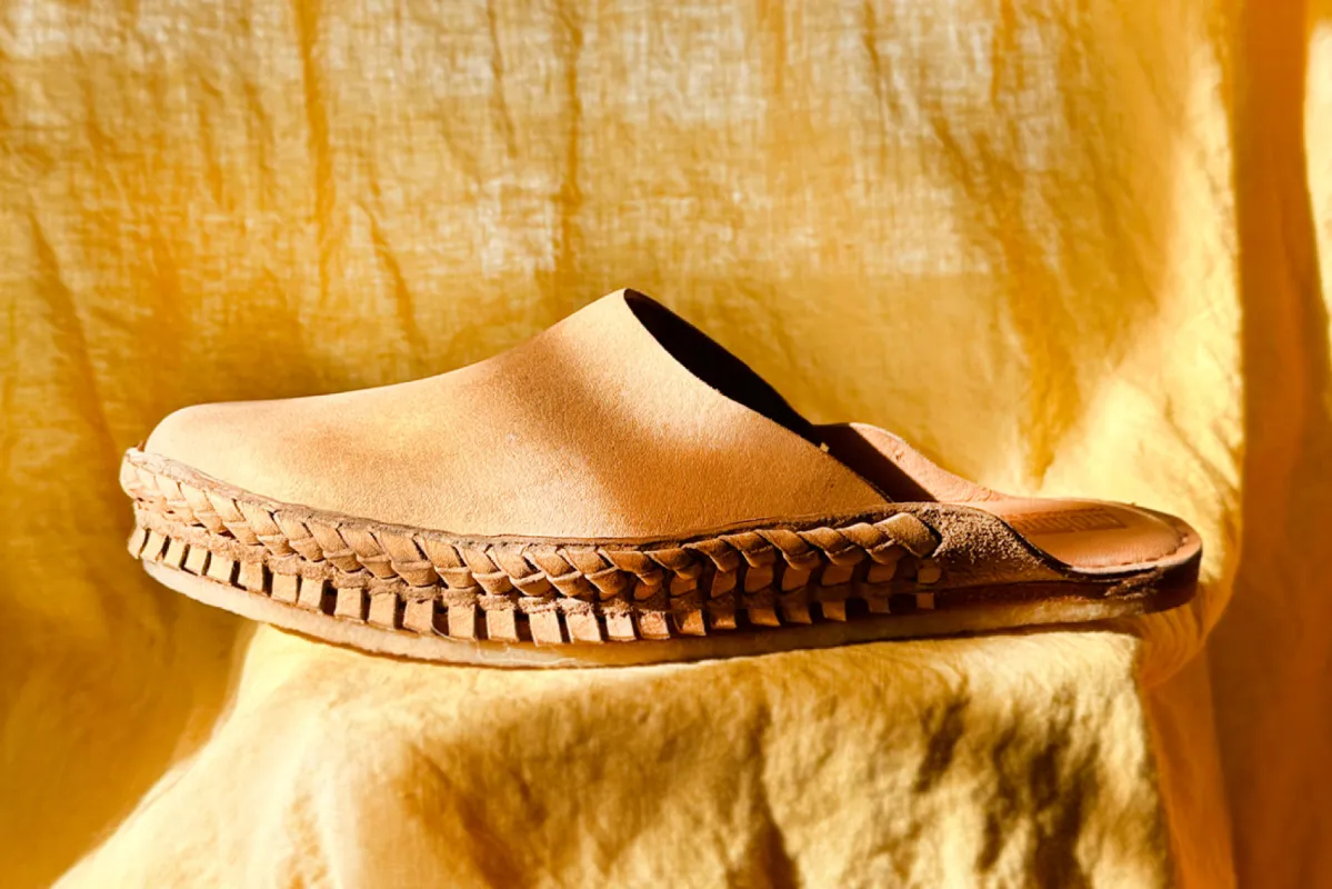 Seconds: Men's Heritage Solid City Slipper in Honey sold by Mohinders Shoes