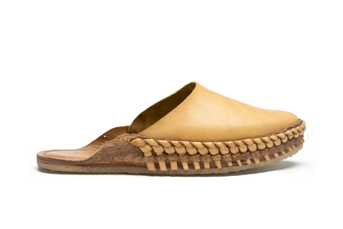 Heritage Solid Slide in Honey sold by Mohinders Shoes