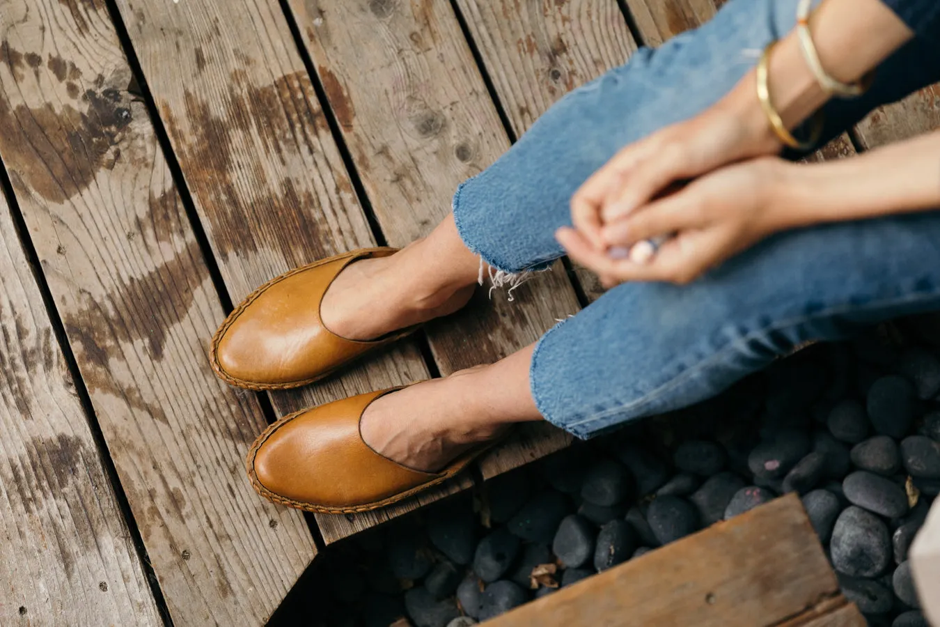 Seconds: Women's Heritage Solid Slide in Honey sold by Mohinders Shoes product image thumbnail 5