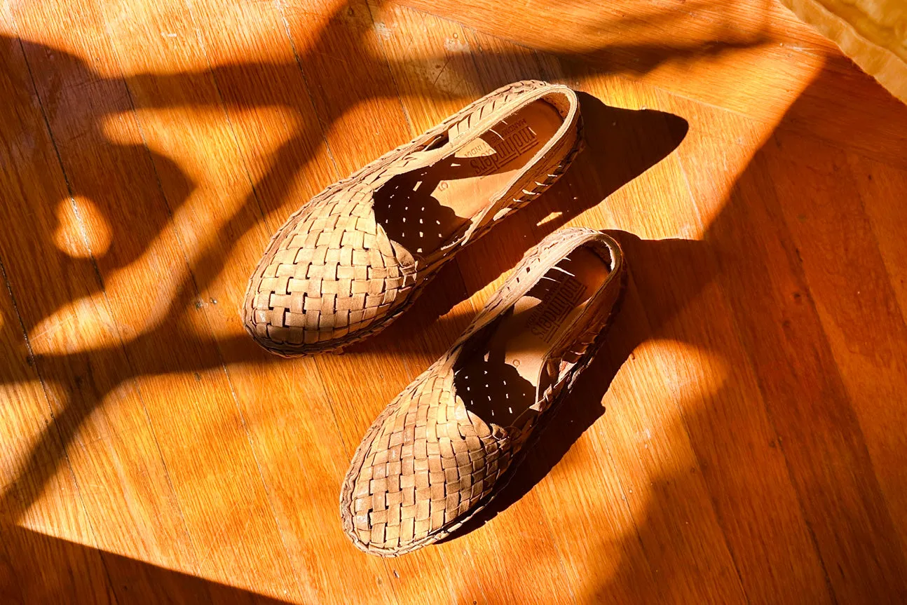 Seconds: Women's Woven Flat in Honey + No Stripes sold by Mohinders Shoes product image thumbnail 2