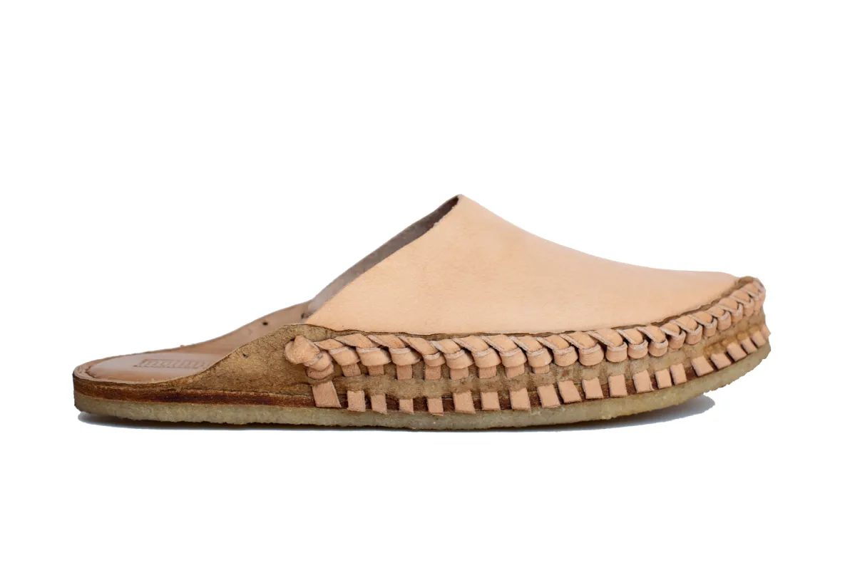 Soft Solid City Slipper in Bone sold by Mohinders Shoes