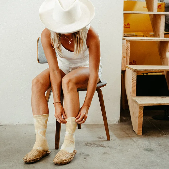 Woven Slide in Honey + No Stripes sold by Mohinders Shoes product image thumbnail 5