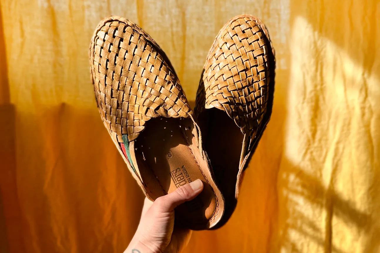 Seconds: Men's Woven City Slipper in Honey + Stripes sold by Mohinders Shoes product image thumbnail 2