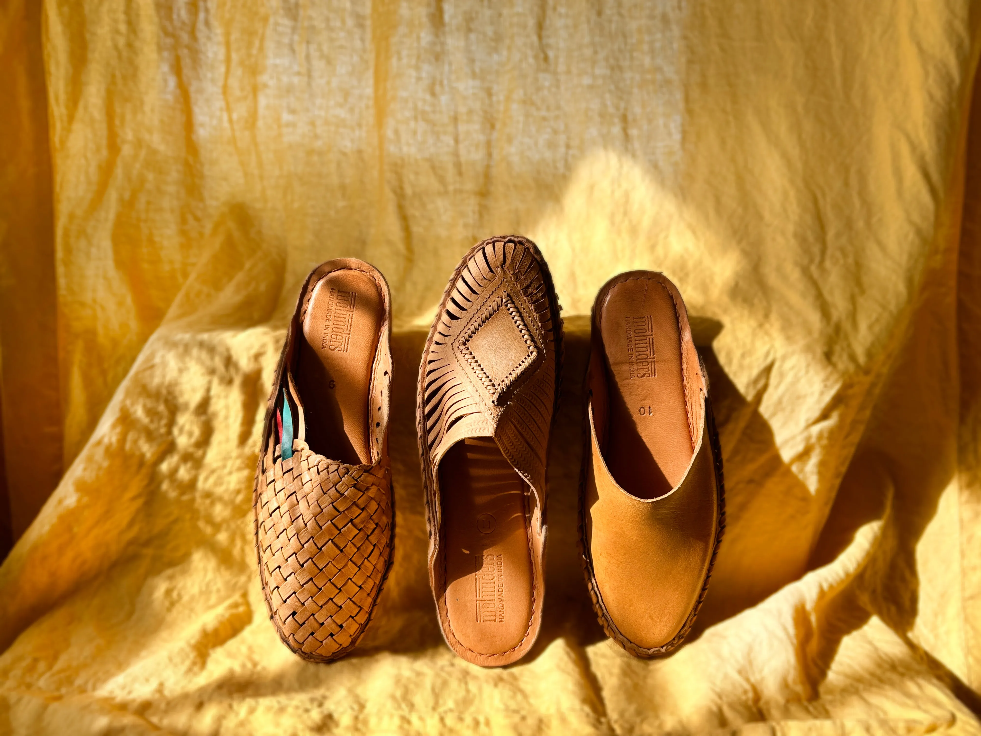 Seconds: Men's Woven City Slipper in Honey + Stripes sold by Mohinders Shoes product image thumbnail 5