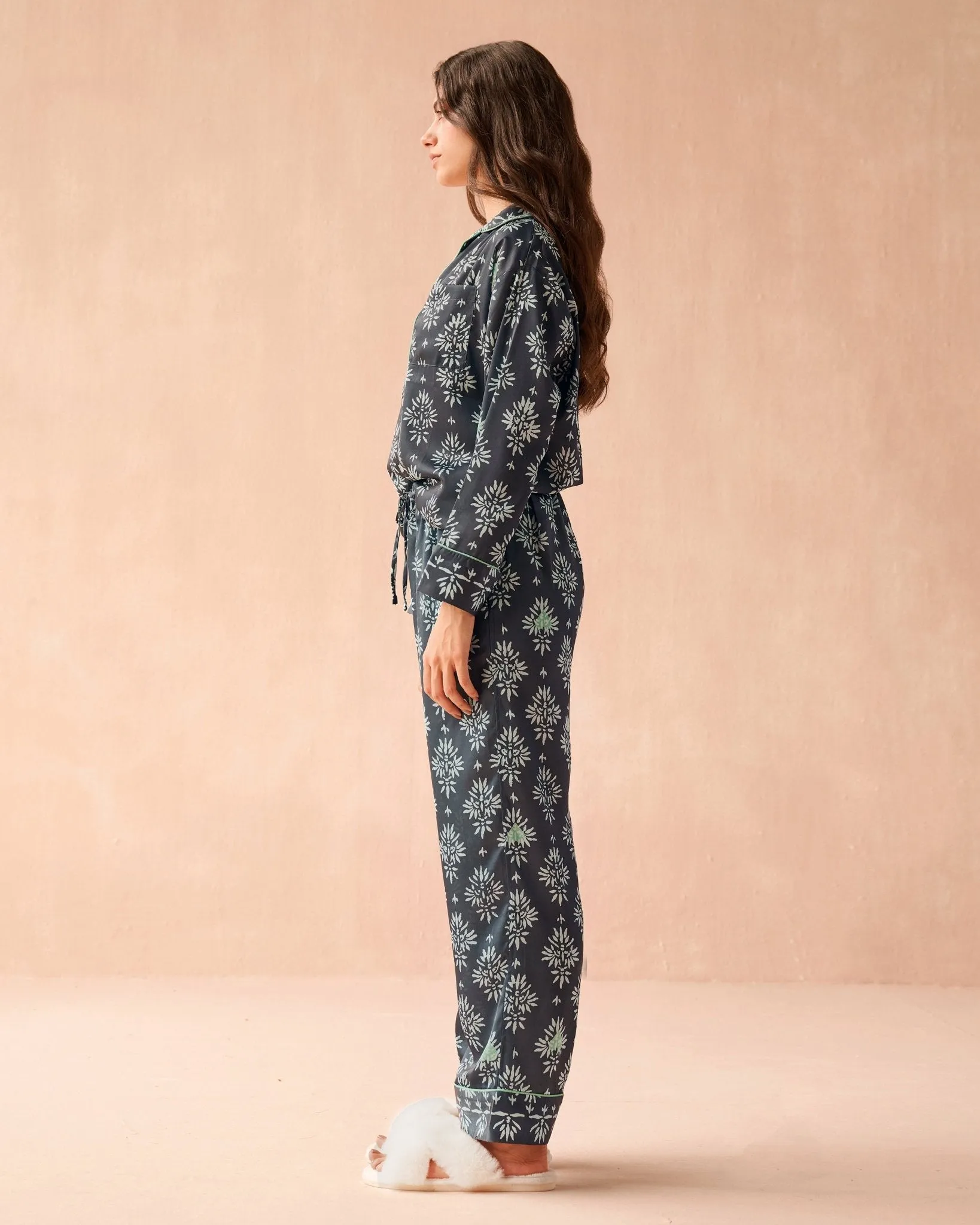 Long Sleeve PJ Pant Set sold by Omika product image thumbnail 4