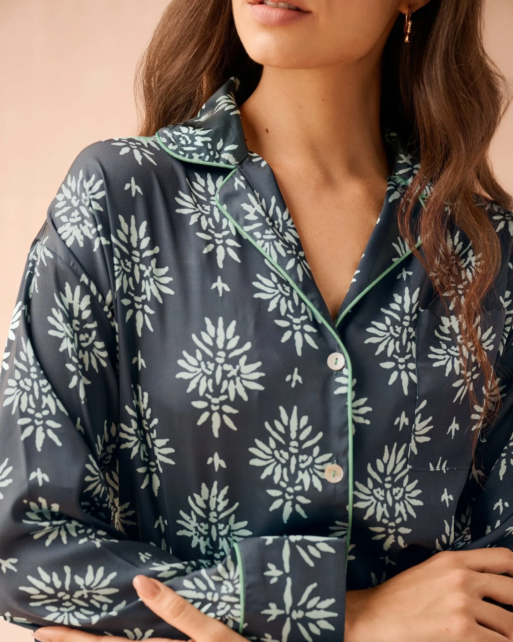 Long Sleeve PJ Pant Set sold by Omika product image thumbnail 2