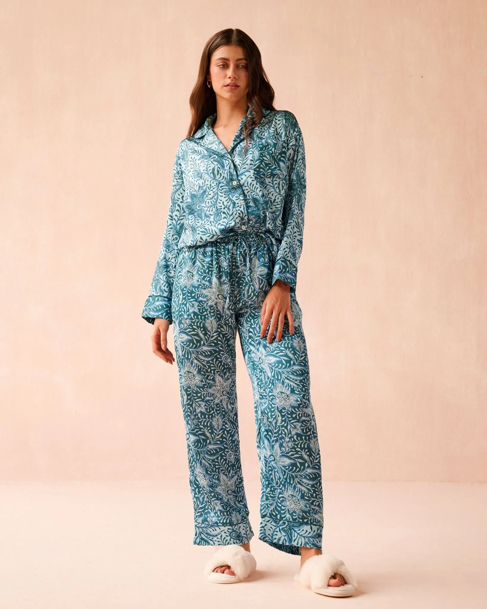 Long Sleeve PJ Pants Set sold by Omika product image thumbnail 2