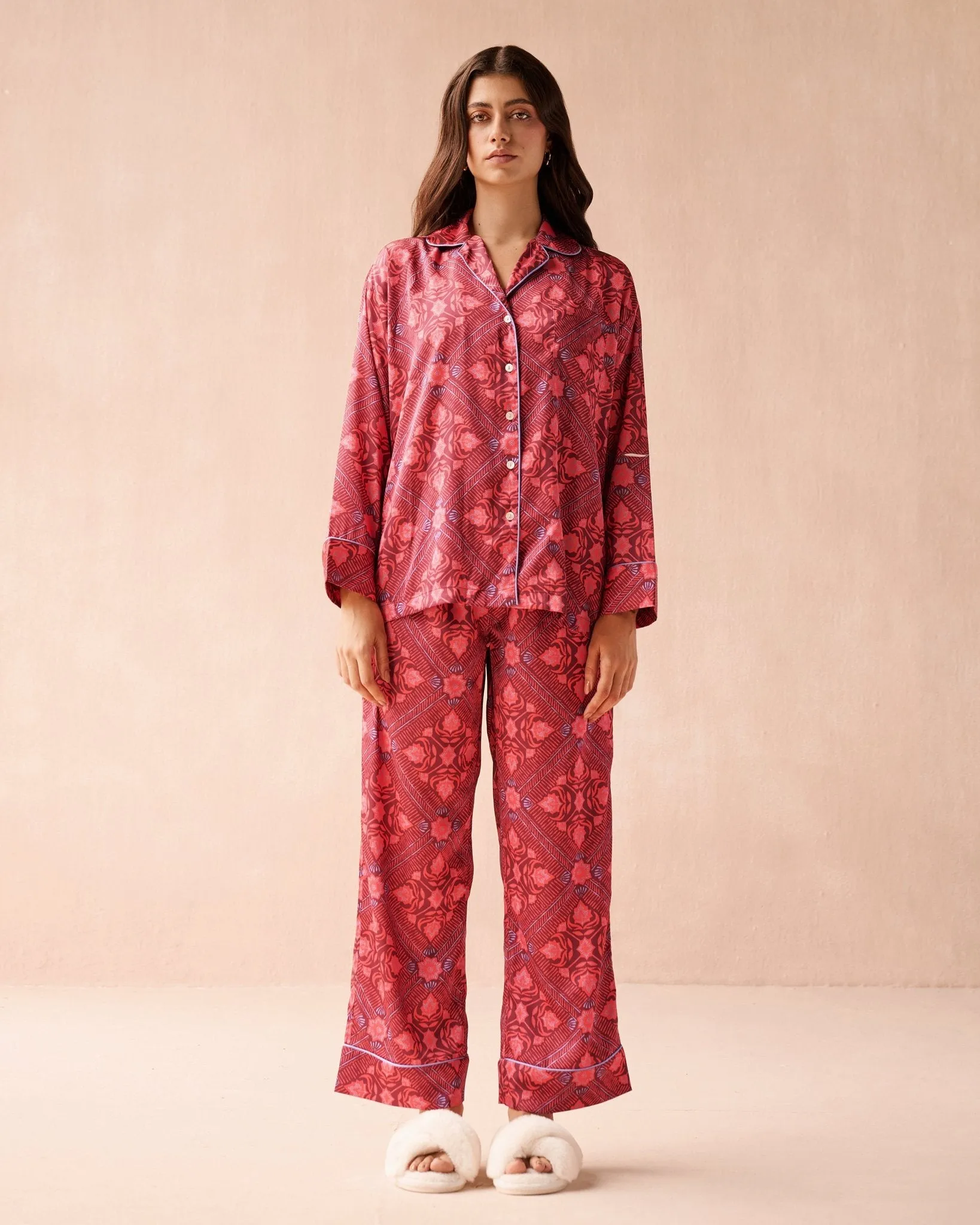 Long Sleeve PJ Pants Set sold by Omika product image thumbnail 5