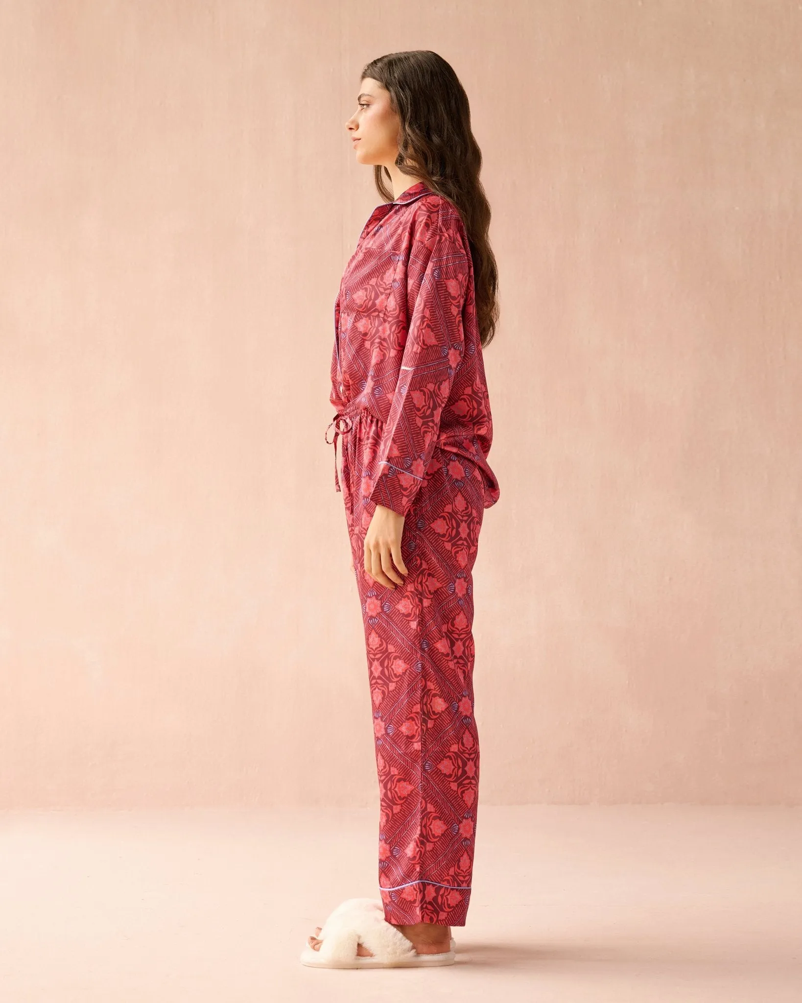 Long Sleeve PJ Pants Set sold by Omika product image thumbnail 3