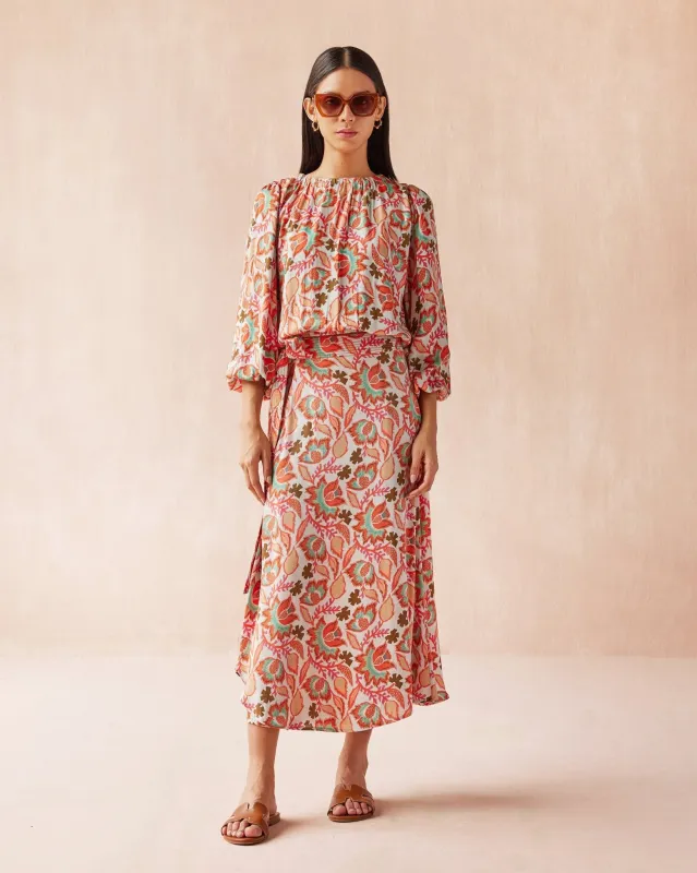 Nalini Wrap Skirt sold by Omika