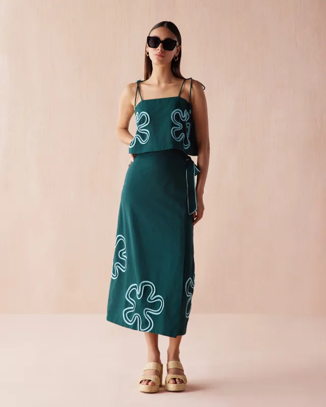Sammi Midi Skirt sold by Omika