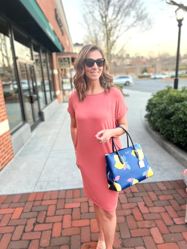 Harper Round Neck Dress - FINAL SALE sold by Peach Marketplace