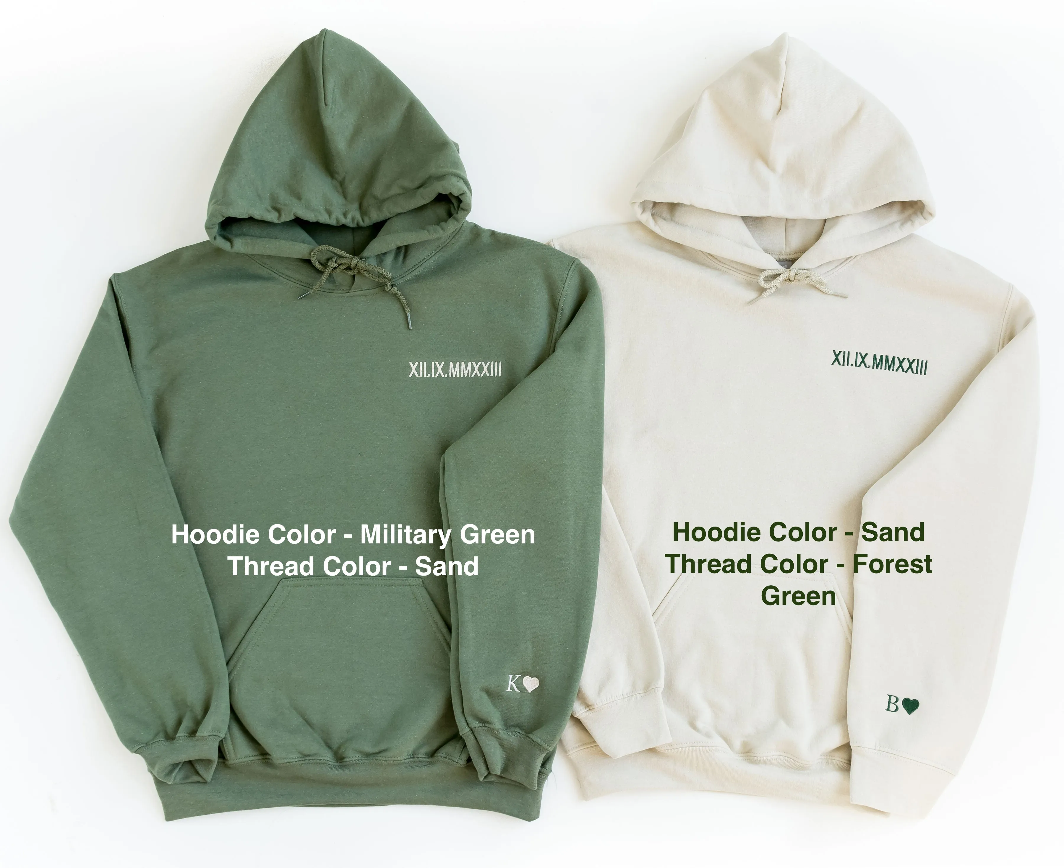 Custom Embroidered Roman Numeral Hoodie sold by Peach Marketplace product image thumbnail 5