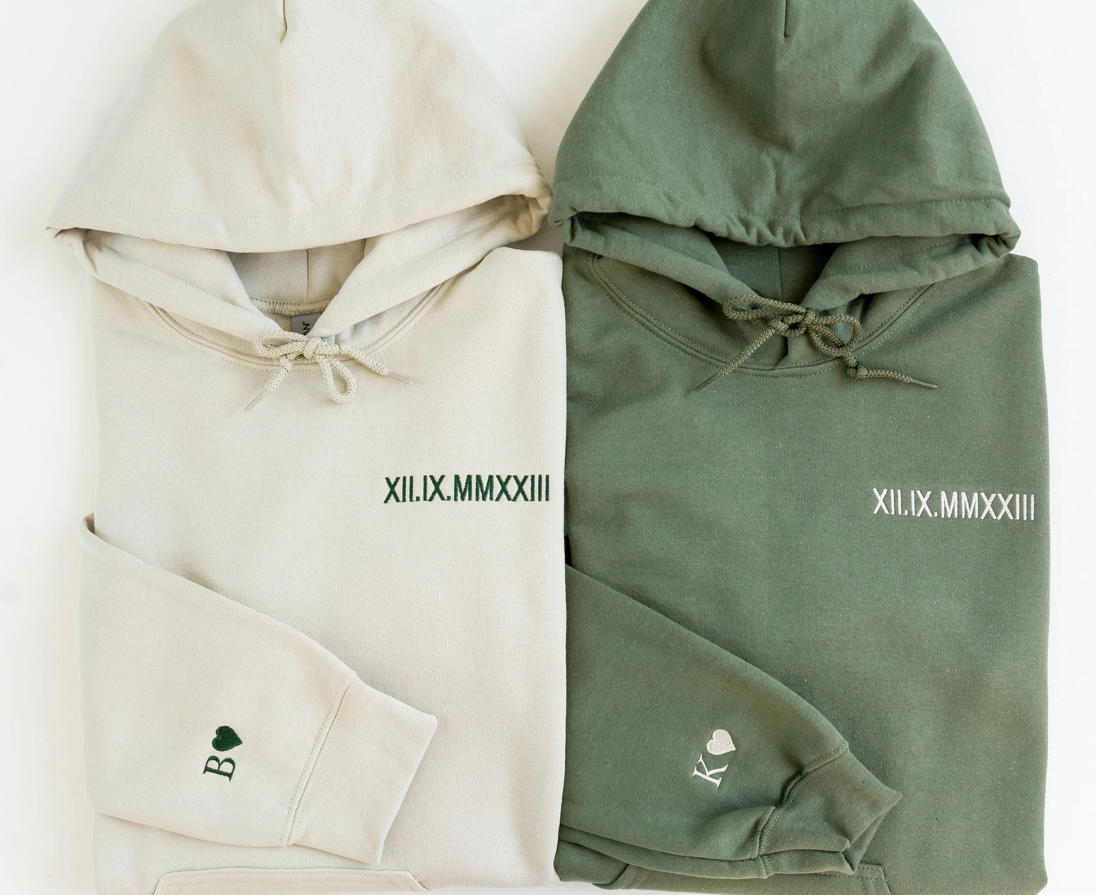 Custom Embroidered Roman Numeral Hoodie sold by Peach Marketplace