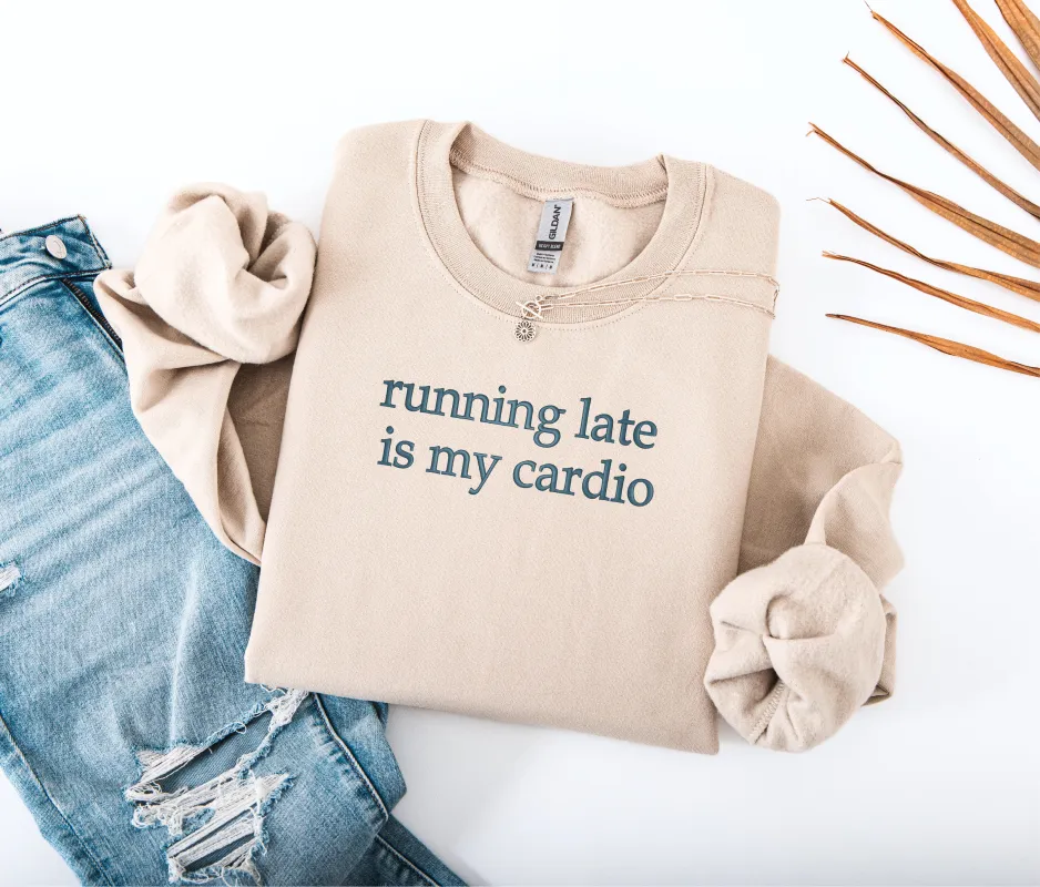 running late is my cardio sold by Peach Marketplace