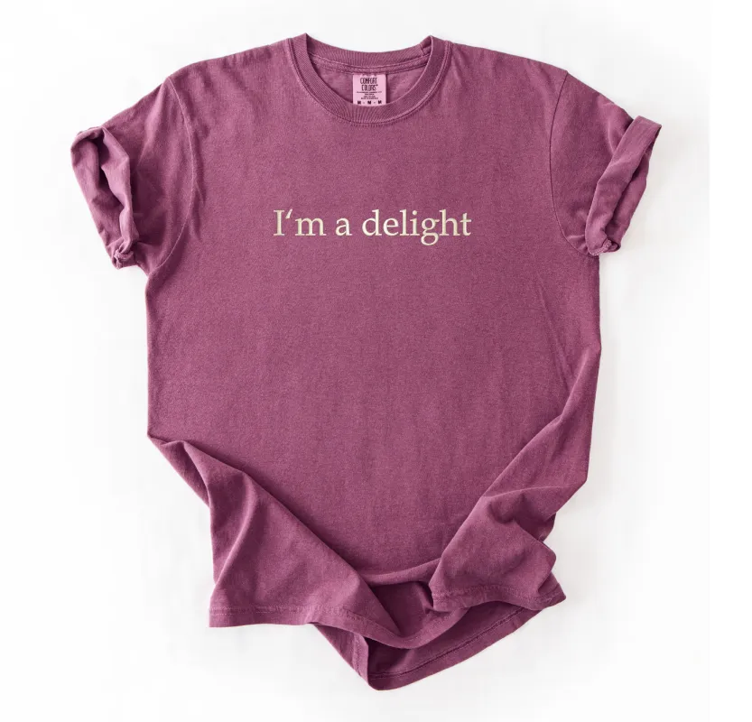I'm A Delight Embroidered T-shirt sold by Peach Marketplace