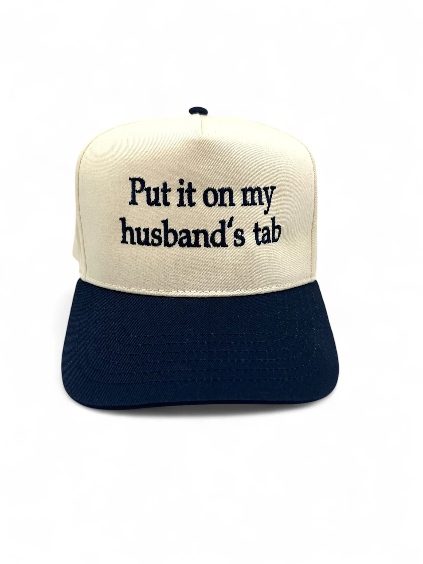 Put It On My Husband's Tab Snapback Trucker Hat sold by Peach Marketplace product image thumbnail 4