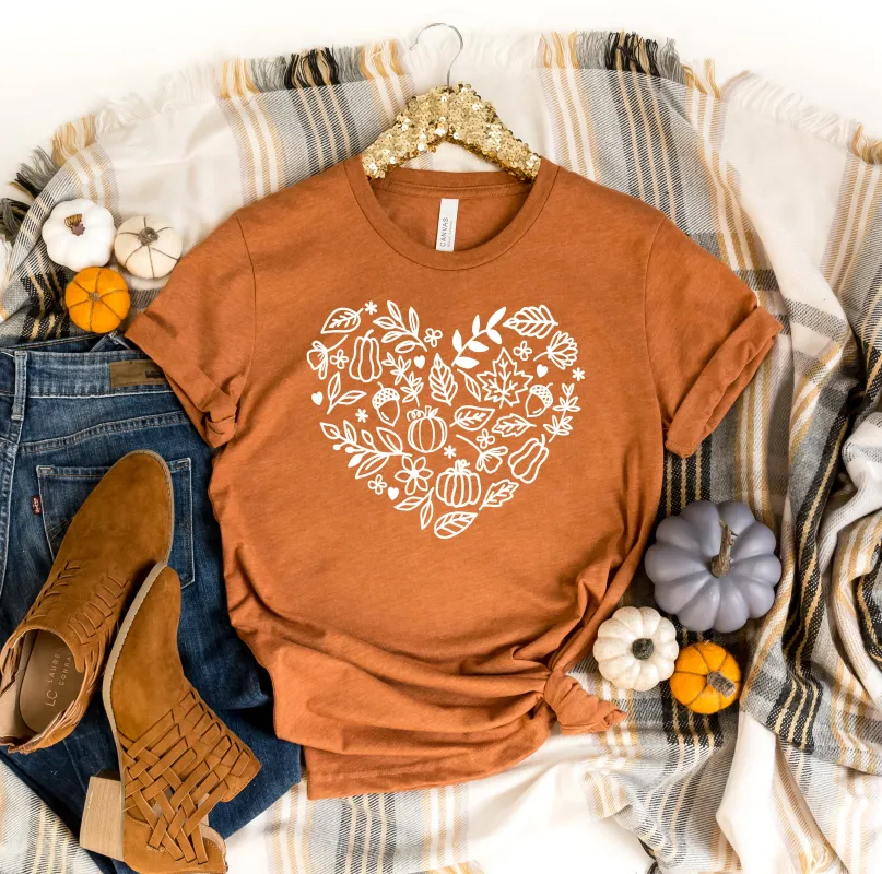 Fall Heart Tee sold by Peach Marketplace