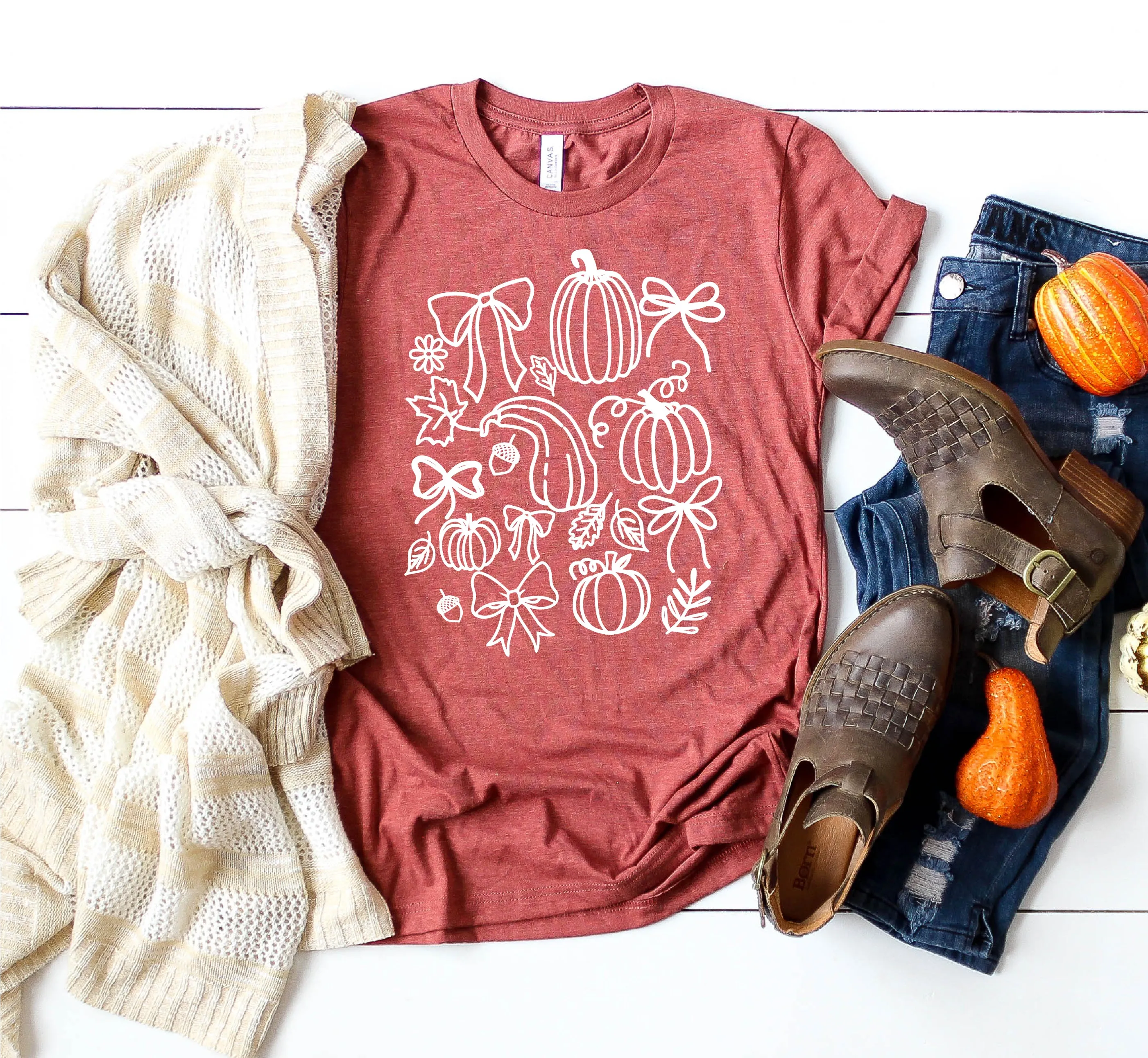 Fall Pumpkins and Bows sold by Peach Marketplace